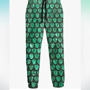 Mermaid inspired joggers, men size large